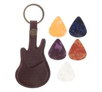 Milisten 1 Juego Estuche de PU para Púas de Guitarra con Set de Púas Accesorios Prácticos para Eléctricas Organizador Elegante y Funcional