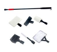 Milisten 1 Juego Juego de cepillos para peceras Tanque zócalo incubadora Limpiador de peceras Kit de Limpieza de pecera Cepillo para pecera Suministros para acuarios plastico abs