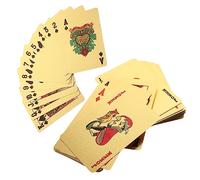 Milisten 1 Juego Jugando a Las Cartas a Prueba De Agua Naipe Entretenido Tarjetas De Póker Tarjetas De Fiesta Cartas para Truco Cartas De Juego Accesorios De Trucos El Plastico
