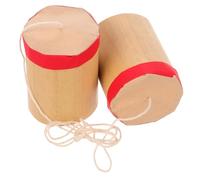 Milisten 1 Juego Juguetes de Tubo de Sonido de bambú teléfono para Pretender telefono telefonos de Juguete teléfonos de susurro para el Aula Beige