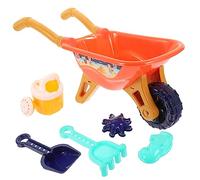 Milisten 1 Juego Juguetes para carros de Playa Carretilla Juego de Arena Juguetes de Caja de Arena para Equipo de Playa Juguetes de Playa de Arena el plastico Naranja Color