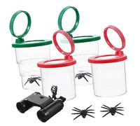 Milisten 1 Juego Kit de Observación Caja Visor y Lentes Telescópicos Incluye Tazas de Ajustables y Binoculares Exploración Natural y Educación Científica