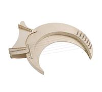Milisten 1 juego Lyra de Madera de Cuerdas para Principiantes Instrumento Musical Portátil y Conveniente para Aprendizaje Con Base y Cuerdas de Repuesto para Relajación y Entretenimiento