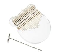 Milisten 1 juego Mini Kalimba Teclas de Acrílico para Principiantes Piano de Pulgar Portátil Musical para Desarrollar y Habilidad Musical