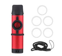 MILISTEN 1 Juego Mirlitón De Metal Membranas Kazoo Mini Elegante Mirlitón Instrumento Kazoo Azul Flauta De Metal Rojo Niño Guitarra Piano Plastico Para Alimentos