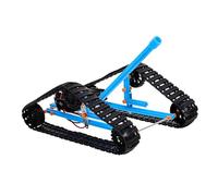 Milisten 1 Juego Modelo De Vehículo Rastreado Auto Montar Un Coche con Orugas Modelo De Montaje De Coche con Orugas Vehículo De Bricolaje Kit De Juguetes Científicos De Bricolaje Abs Azul