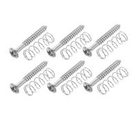 Milisten 1 Juego Pastillas De Guitarra Tornillos De Recogida Reemplazo De Instrumentos Musicales Resortes De Tensión De Trémolo Tornillos De Golpeador De Guitarra Dorados Plata Metal