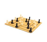 Milisten 1 Juego Portátil de Hombres Morris Conjunto Familiar Entretenimiento Casa y Diversión Reuniones Tablero Educativo