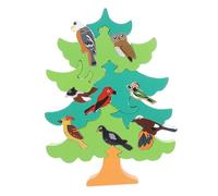 Milisten 1 Juego Puzzle de Pájaros de Cartón para Juguete Educativo de Aprendizaje Bloques de Construcción Divertidos para Bebés y Habilidades Cognitivas y Comunicación