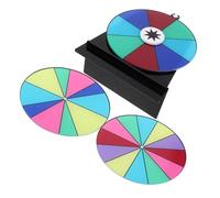 Milisten 1 Juego Ruleta Juguete de Rueda de decisión Rueda de la Fortuna Rueda Mini Rueda de premios Volante de Rueda de Premio portátil Rueda de Juego rueca Colgante Acrílico