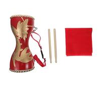 MILISTEN 1 Juego Tambor De Cuero De Vaca Tambor De Juguete De Madera con Palo Accesorios De Instrumentos Musicales. Percusión De La Mano Bebé Rompecabezas Material De Cuero Suministros