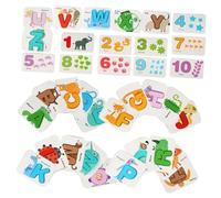 Milisten 1 Juego Tarjetas de concientización Tarjetas de Aprendizaje Juguetes de Alfabeto de ortografía reconocimiento de Letras para pequeños Juguetes de Aprendizaje Preescolar Papel