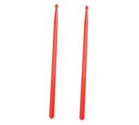 Milisten 1 Par Baqueta Batería Práctica Instrumentos Musicales Tamborileando Llave Palos Suministros De Tambor Palo De Instrumento Musical Palo De Percusión Nylon Rojo