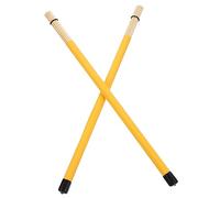 Milisten 1 Par baqueta palos de instrumento de percusión de de percusión de percusión bambú Yellow