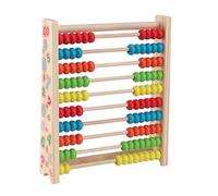 Milisten 1 Pieza Abaco de Madera Educativo para Juguete de Cálculo Aritmético con Ruedas para Desarrollo de Habilidades Matemáticas y Infantil
