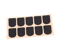 Milisten 10 Piezas Almohadilla de dientes de clarinete Alto partes de saxofón almohadillas para boquilla de saxo almohadilla de saxo tenor parche de boquilla de saxo gel de sílice Negro