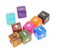 Milisten 10 Piezas Dados Matemáticos de Signos para Cálculo Educativo Infantil Material Didáctico Seguro y Divertido para Aprender Matemáticas Color Aleatorio Color Aleatorio