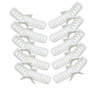 Milisten 10 Piezas decoración de sillas de Playa Muñeca Mini Muebles diminutos Chair pequeño Micro Silla de Playa de minatura Pequeña Figura de Silla de Playa de polivinilo Blanco