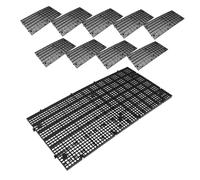 Milisten 10 Piezas Divisor de Acuario Malla Fina Panel Separador Rejilla Plástico Fondo Filtro Peceras Modular Fácil para Cría y Aislamiento Peces