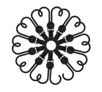 Milisten 10 Piezas Gancho de Carga Fuerte para Carrito de Compras Bicicleta Cochecito Ganchos para Bolsas de Compra Colgador Multiusos para Cochecito Uso Supermercado y Exteriores