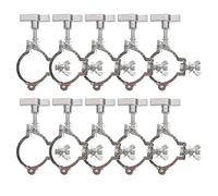 MILISTEN 10 Piezas Gancho De Luz De Escenario Abrazaderas De Cuerda De Montaje De Pvc Gancho De Soporte De Alambre Colgador De Luces Aleación De Aluminio Luz De Cabeza Móvil Candelabro