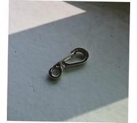 Milisten 10 Piezas Mosquetones Mini de Aleación de Aluminio Resistentes con Cierre de Resorte para Llavero Mochila y Paracord Color Plata Pack de Unidades para Camping y Exterior
