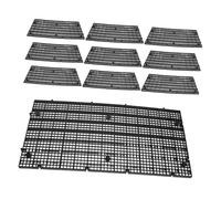 Milisten 10 Piezas Panel de Rejilla para Acuario Divisor Ajustable de Plástico para Separación de Peces de Fondo para Filtro Inferior de Pecera Corte Fácil para Cría y Aislamiento de