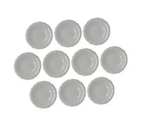 Milisten 10 Piezas Platos Miniatura de Cerámica para Casa de Muñecas de Decoraciones y Accesorios para Cocinas de Juguetes para Fomentar la Creatividad Infantil