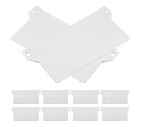 Milisten 10 Unidades de Repuestos para Reparación de Cortinas Verticales Soporte Resistente y Fácil Reemplazo, Accesorios de PVC en Color Blanco para Mantenimiento