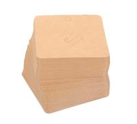 Milisten 100 Piezas broche de cartón soportes de papel para pendientes para la venta Vendo soporte para pulsera papel de cuaderno etiquetas de pulsera embalaje Light Brown