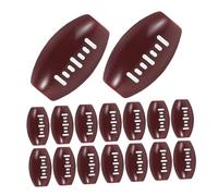 Milisten 100 Piezas Cuentas de rugby cuentas de fútbol cuentas espaciador para pulseras DIY manualidades deportes cuentas bolas sueltas de pelota deportiva Acrílico