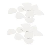 Milisten 100 Piezas Púas de Guitarra Acero Inoxidable Plata Plectros Metálicos Borde para Guitarras Eléctricas Acústicas Estilo Rock Jazz Country Agarre Ergonómico