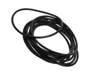 Milisten 100 Pulseras de Silicona Negras, Pulseras Estéticas de Gelatina Redondas de 2.5 Mm, Accesorios Cabello para Mujeres y Niñas, Gomas Elásticas Versátiles para Uso Diario