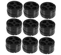 Milisten 100piezas Hebillas Ajuste Abs Para Cinturón Con Fijación Simple Para Cojines Sillas y Sofás Instalación Fácil y Estable Negro