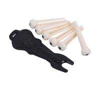 Milisten 10juegos Kit De Clavijas Para Guitarra y Extractor Clavijas De Puente Con Enrollador De Guitarra Acústica Para Cambios y De Instrumentos Musicales