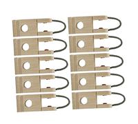 Milisten 10piezas Accesorios De Piano Central Brida De Repuesto Soporte De Eje Herramienta De Afinación Madera Pulida