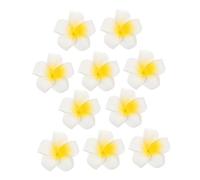 Milisten 10piezas Tocado de Plumeria Artificial Flor de Plumeria de Espuma Accesorios Cabello de Mujer Decoración para Fiestas Tropicales Atuendo para Vacaciones la Playa o Piscina