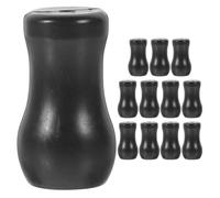 Milisten 12 Perillas de Cordón para Persianas de Ventana, Accesorios de PVC Negros, Tiradores Colgantes para Cortinas, Repuestos para Extremos de Tracción, Uso Doméstico y Oficina