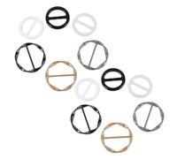 Milisten 12 Piezas Anillos Para Bufandas Pinzas Metálicas Para Camisas Esquinas Hebillas Redondas Para Chalecos y Ropa Informal De Trabajo y Vacaciones