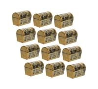 Milisten 12 Piezas Cofres Miniatura Decorativos de Pirata para Cofres de de Plástico para Fiestas Temáticas y Accesorios para Decoración de Escritorio y Actividades Clase