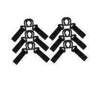 Milisten 12 Piezas gancho multifuncional gancho para colgar cochecito gancho para colgador de carro gancho para andador colgador de cochecito percha para coche nylon Negro