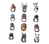 Milisten 12 Piezas Juguete de Títeres de Mano de Animales Set para Muñecos de Dedo Educativos para Cuentos Interactivos y Desarrollo Juguete de Premium para Interacción Familiar
