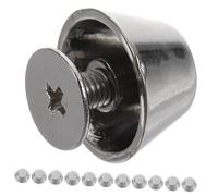 Milisten 12 Piezas Pies para Bolso de Metal Zinc Aleación Tachuelas Decorativas para Manualidades Accesorios para Bolsos y Carteras Diseño Estilo Cubo Duraderas y Resistentes