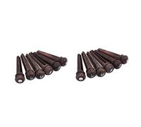 Milisten 12 Piezas Puente De Ébano Abulón Cuerdas De Guitarra Cuerdas Guitarra Acustica Guitarra Clasica Pasadores Pasador De Puente De Guitarra De Palisandro Clavo De Cola Clásico