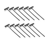 Milisten 12 Piezas Set De Arena Disco De Disco Rastrillos De Juguete para Rastrillo De Bambú De Juguete Palas para Cavar Escoba De El Plastico Negro