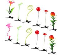Milisten 12 Pinzas Pelo Brotes de Soja, Accesorios Realistas Cabello de Mujer, Materiales Pp E Hierro, Diseño Que Retiene Color y Forma para Uso Diario y Eventos Formales Varios estilos