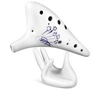 Milisten 12agujero Ocarina De Tono Do Flauta Clásica De Cerámica Para Principiantes Para Tocar Música Casa Escuela