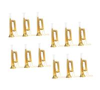 Milisten 12piezas Juguete De Trompeta De Plástico Trompetas Pequeñas De Juguete Instrumentos Musicales Fiestas Escolares y Actividades De Grupo