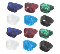 Milisten 12piezas Púas De Guitarra Pulgar Púas Medianas De Celuloide Mediano Para Guitarra Acústica y Fingerstyle Para Tocar Ukelele