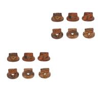 Milisten 12piezas Puente De Erhu Ébano Tigre Para Instrumentos Musicales Mejora El Sonido Estética Del Erhu Accesorios De Calidad